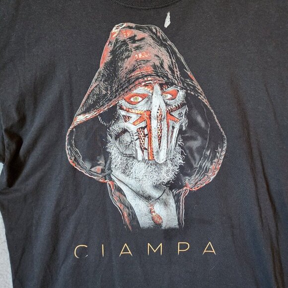 Tommaso Ciampa Masked Authentic WWE NXT Black Graphic T Shirt Size XL - Picture 5 of 9